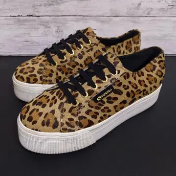 SUPERGA 2790 스페르가 레오파드 통굽 스니커즈 EU38