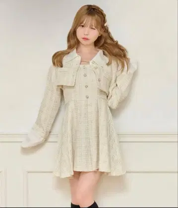 apres jour 트위드 원피스 셋업