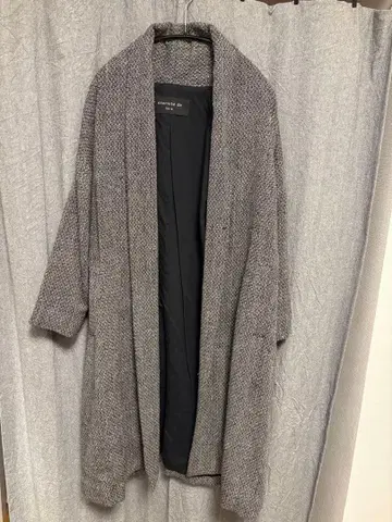 eternite de soi-e 울 자카드 숄 코트