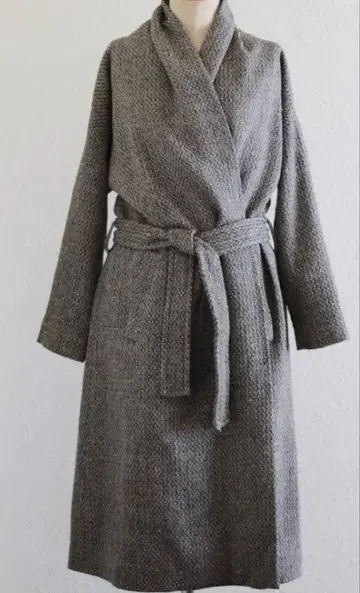 eternite de soi-e 울 자카드 숄 코트