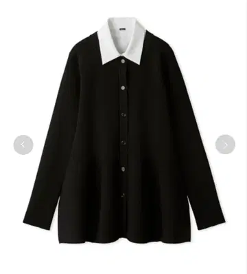 Mila Owen 2way 카라 부착 페플럼 니트탑