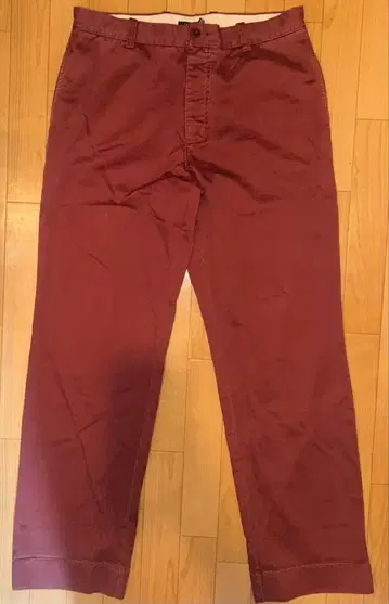 90s J.Crew 버건디 치노 팬츠