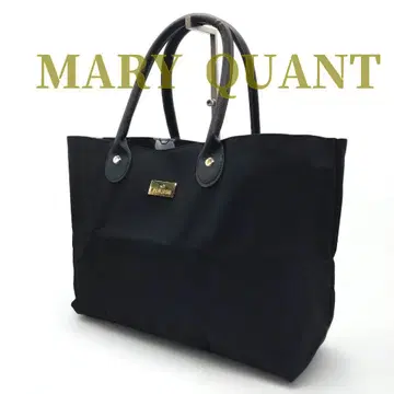 컨디션 최상 MARY QUANT 숄더 토트백 블랙 A4 대응