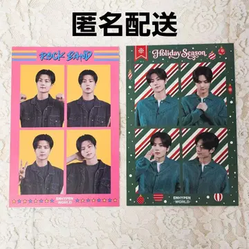 ENHYPEN WORLD 팝업 구매 혜택 4컷 엽서 제이