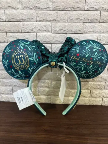 [ 새상품 ] 캘리포니아 디즈니랜드 머리띠 'Club33' 크리스마스