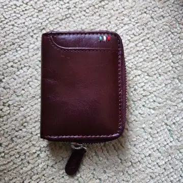 다크 브라운 가죽 코인 케이스