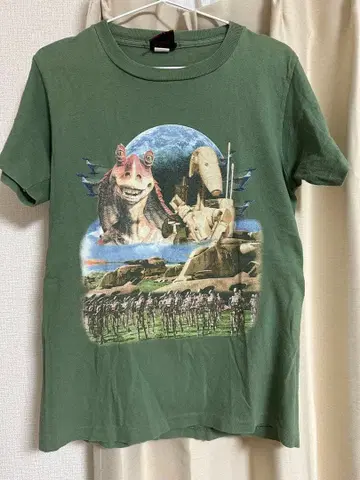 스타 워즈 에피소드 1 (나부의 전투) T셔츠 그린
