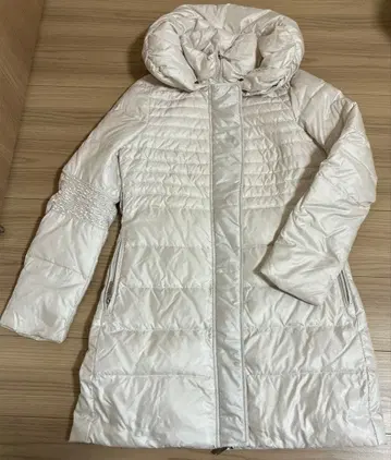 여성용 다운 코트 다운 자켓 롱다운 화이트