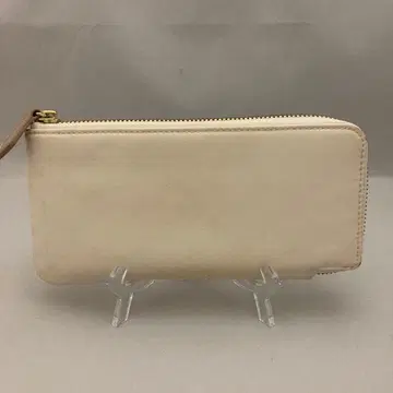 러셋 russet 화이트 L자 장지갑 지퍼 포함