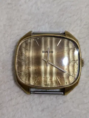 RADO 스퀘어 골드 손목시계 수동 와인딩