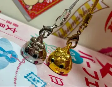 산보석 금은 뺨뭉치 키링 2개 세트 미사용 새상품!