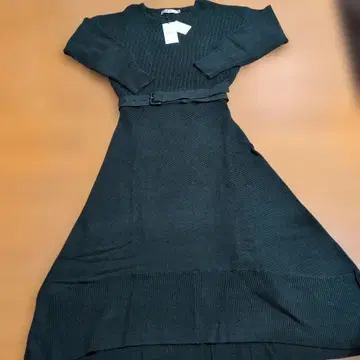 MOUSSY 다크 그린 벨트 원피스