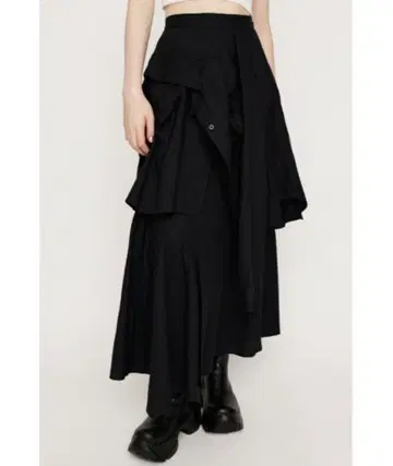 PLAID LAYERED L/SK 격자 무늬 레이어드 롱 스커트