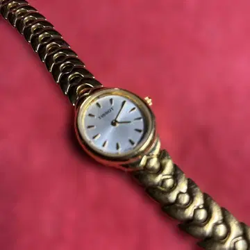 TISSOT 아날로그 쿼츠 손목시계 골드