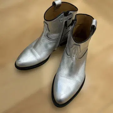 gallucci 가루치 36 실버 숏부츠 2회 사용의 새상품급