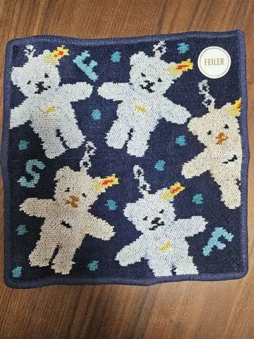 페이러 슈타이프 하이디 타월 손수건 손수건 곰 네이비