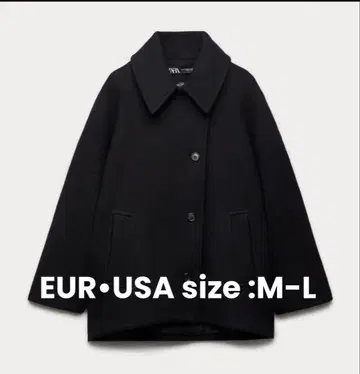 ZARA MANTECO 오버 사이즈 울 블렌드 숏코트