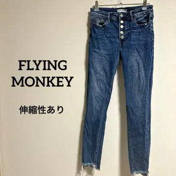 FLYING MONKEY 스키니 데님 하이웨스트 스트레치 신축성