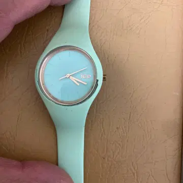 ice 민트 그린 손목시계 쿼츠
