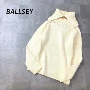 새상품급 BALLSEY 터틀넥 울 디자인 니트 긴팔