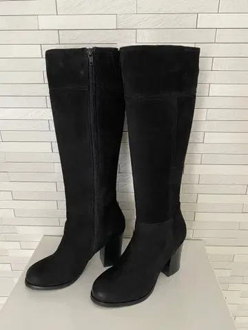 새상품급 로즈버드 블랙 스웨이드 롱 부츠 ROSE BUD 36