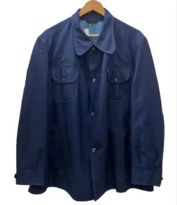 70s Soundings 네이비 스티치 자켓 단장 코트