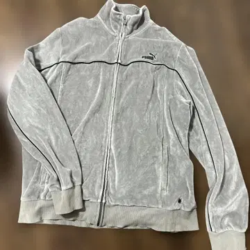 PUMA 그레이 집업 저지 벨로아