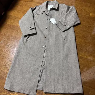 MUHET 헤링본 스텐카라 코트 남성용 M 미사용품