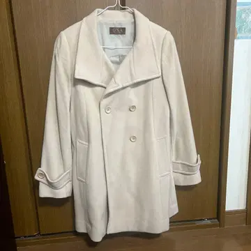 GNA 화이트 더블 브레스트 코트 GNA comodo style