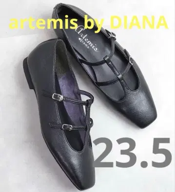 artemis byDIANA 멜리 플랫슈즈/23.5/블랙