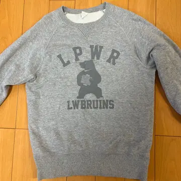 LOOPWHEELER 레어 실 감은 곰 맨투맨 SMALL