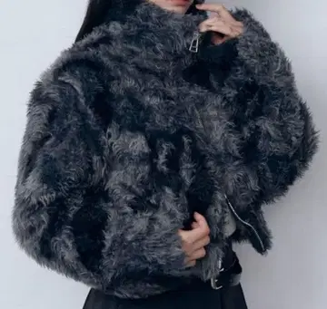 EMODA 블루종 퍼 자켓