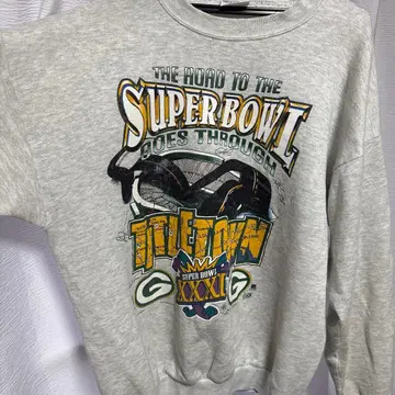 90s 슈퍼볼 XXXI 그레이 트레이닝복