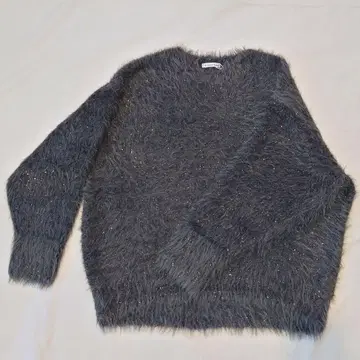 le.coeur blanc 라메 믹스 그레이 스웨터