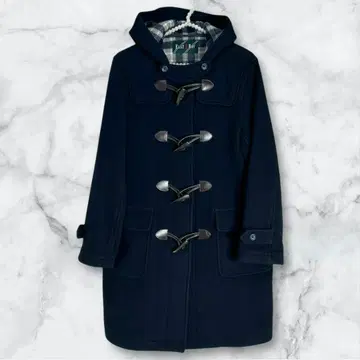 이스트 보이 롱 코트 더플 코트 학생 후드 여자 네이비 11