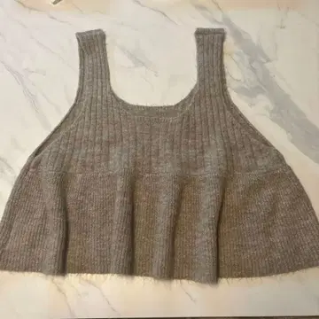 CLIP 니트 베스트 베이지 F 사이즈