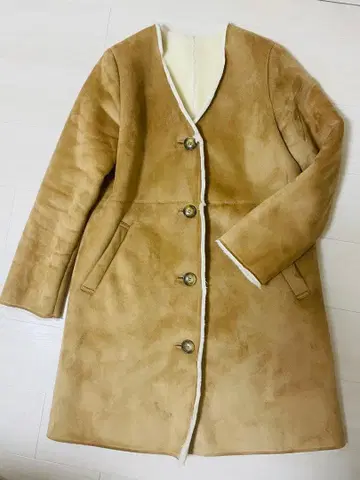 [새상품급] Ray BEAMS 레이빔즈 페이크 무스탕 코트