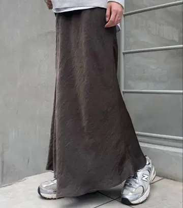 CIAOPANIC TYPY 스타일업 새틴 스커트 차콜 그레이 M