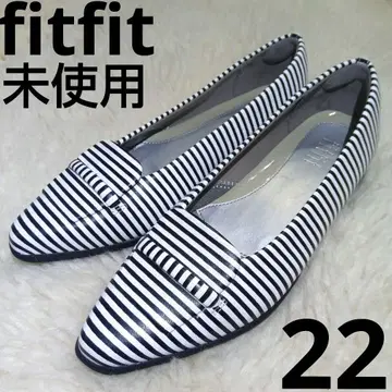 미사용 핏핏 스트라이프 펌프스 22 폰테드 에어