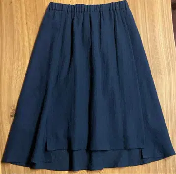 팔라스 팰리스 울 100% 플레어 스커트 레인보우 안감 앞뒤 트임 디자인