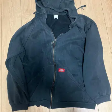 Dickies 블랙 집업 후드티 L 사이즈