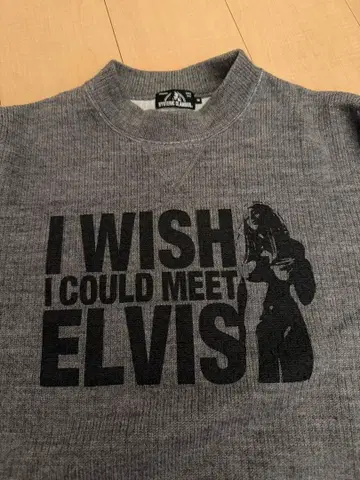 HYSTERIC GLAMOUR ELVIS 울 니트 그레이