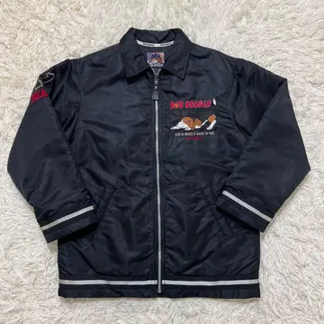 BOB BEAGLE 이스트 보이 블루종 점퍼 개 자수 M 블랙