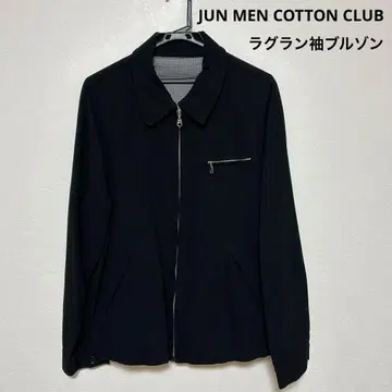 준 멘 코튼 클럽 래글런 소매 자켓 블랙 F 사이즈