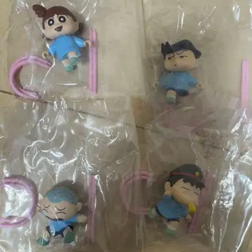 짱구는 못말려(크레용 신짱) 슈슈포포 놀이 가챠가챠 4체 세트