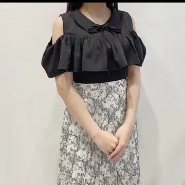 프릴 도킹 원피스 안미르