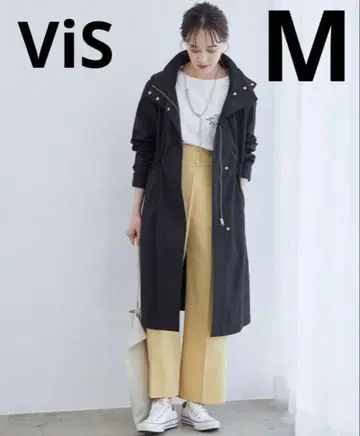 VIS 롱 마운틴 코트 블랙