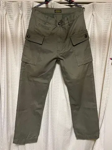 카고 팬츠 올리브 그린 w86