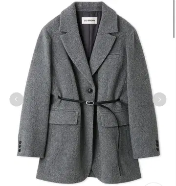 LILY BROWN 벨트 자켓 그레이