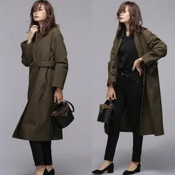 나노 유니버스 멜톤 벨티드 스탠드 코트 38